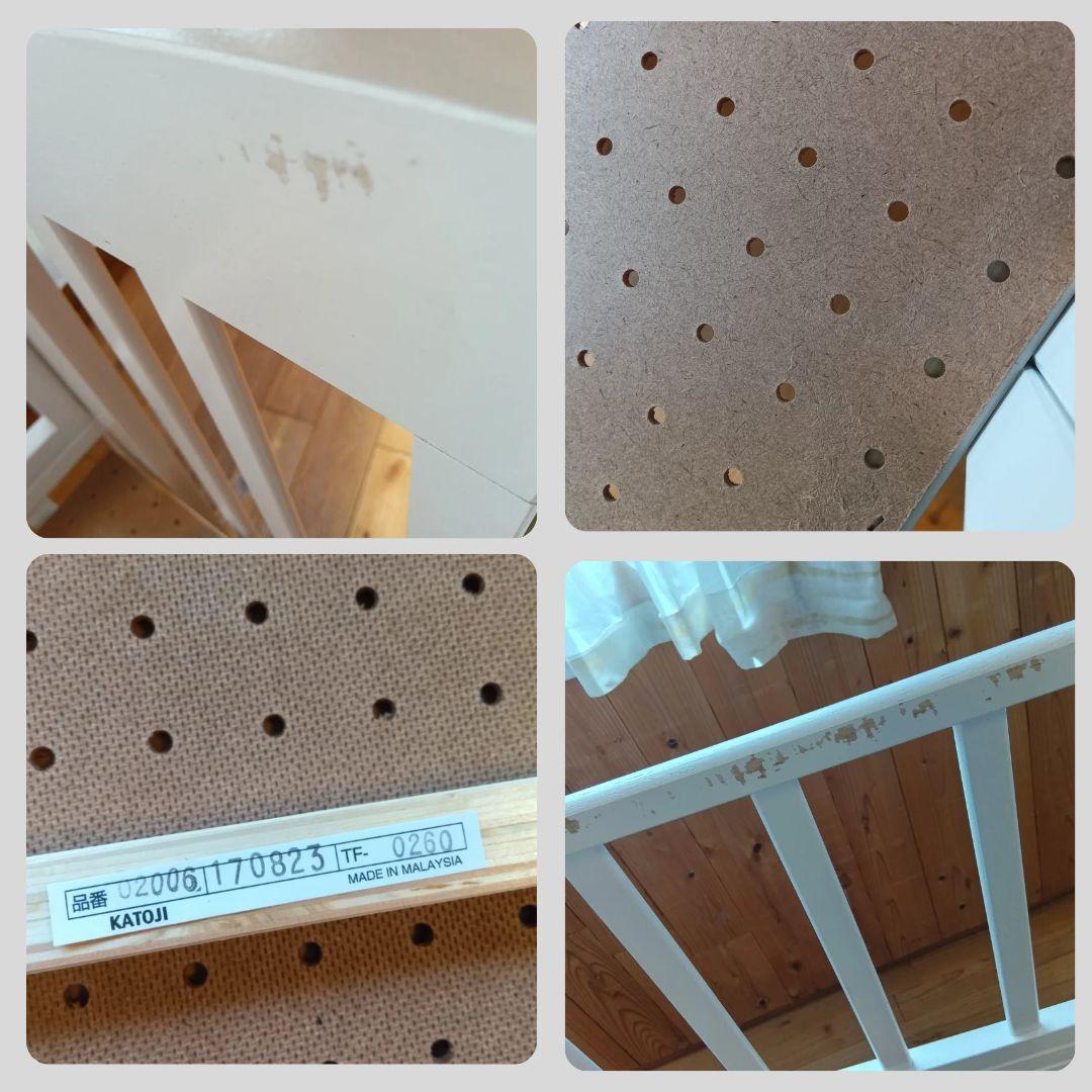 《送料無料》カトージ　ミニベビーベッド 折りたたみ　ホワイト⭐︎ ぴーこ