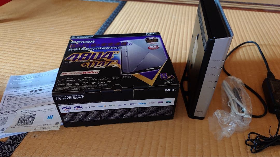 NEC PA-WX6000HP 無線LANルーター　SSさま分 NEC 無線LANルーター(Wi-Fiルーター) Wi-Fi 6(ax)/ac/n/a/g/b 目安
