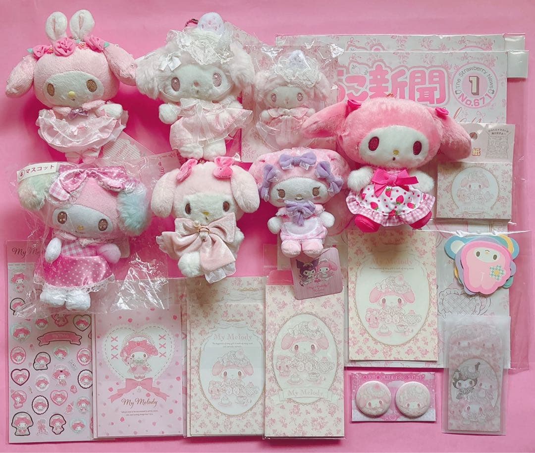 ♡マイメロ 白いちごのティータイム 白いちご 憧れのバレリーナ マスコット レア 新商品販売のお知らせ【marimo craft ONLINE SHOP】