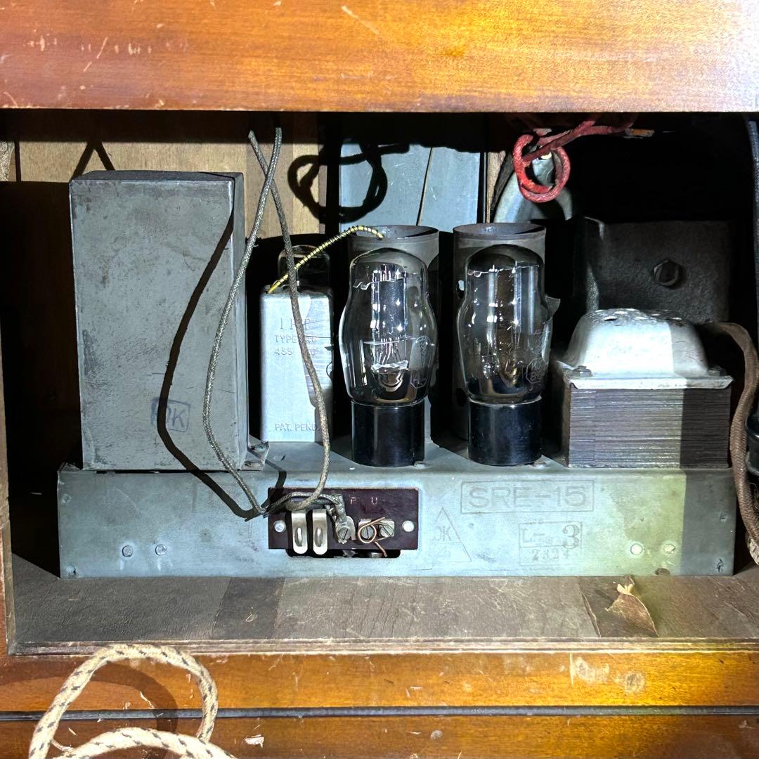 日本ビクター SRE-15 卓上電蓄 真空管ラジオ 昭和レトロ 1947年製
