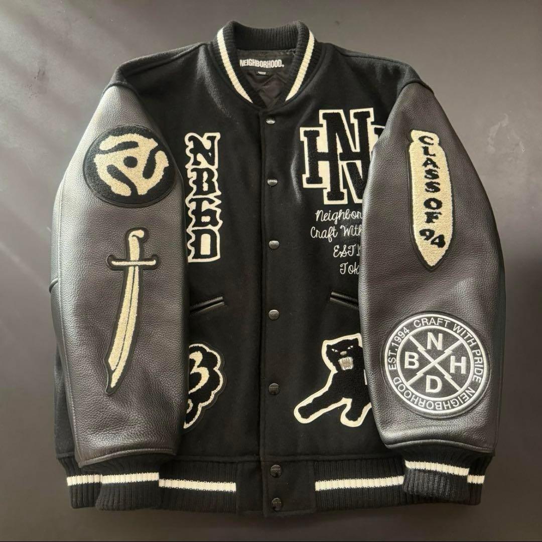 NEIGHBORHOOD STADIUM JACKET スタジャン ハンガー付き - メルカリ
