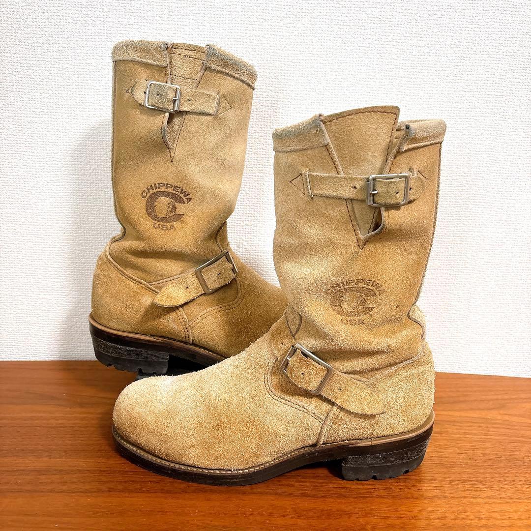 ヴィンテージ CHIPPEWA PT83 エンジニアブーツ ベージュ 8E - メルカリ