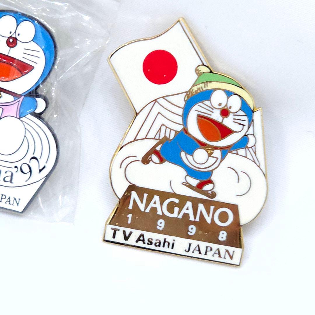 バルセロナ 長野 オリンピック 五輪 ドラえもん ピンバッジ JAPAN