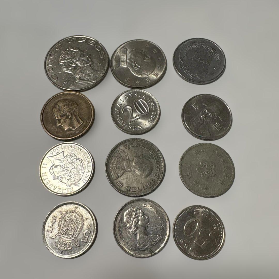 外国古銭 12枚 まとめ 大きめの硬貨含む 【251187】 - メルカリ
