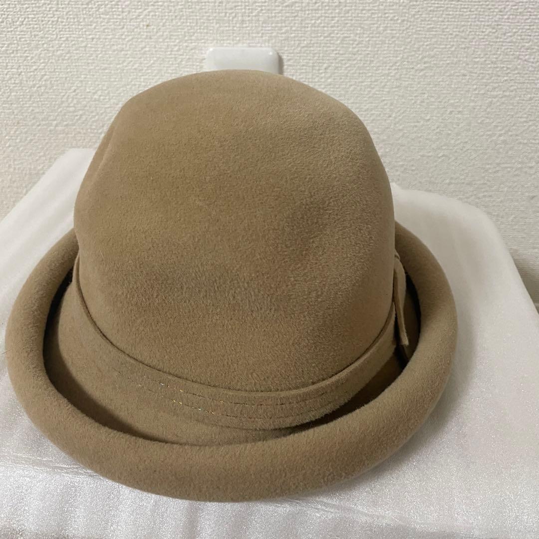 マキシン MAXIM ハット 帽子 兎毛 ベージュ色 日本製 - メルカリ