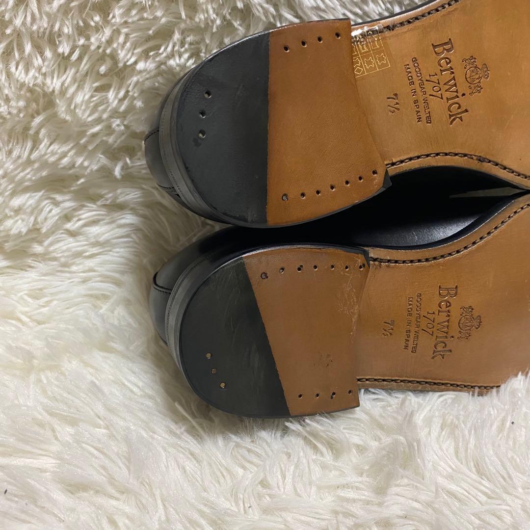 ✨定価約4万✨Berwick コインローファー 5120 ブラック牛革本革黒