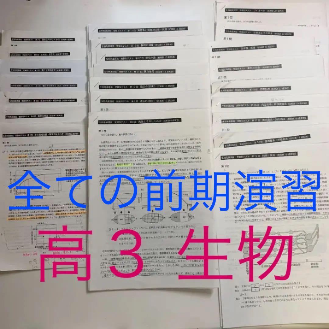 鉄緑 生物 前期 演習問題 2026年最新】Yahoo!オークション -鉄緑会 生物の中古品・新品・未使用