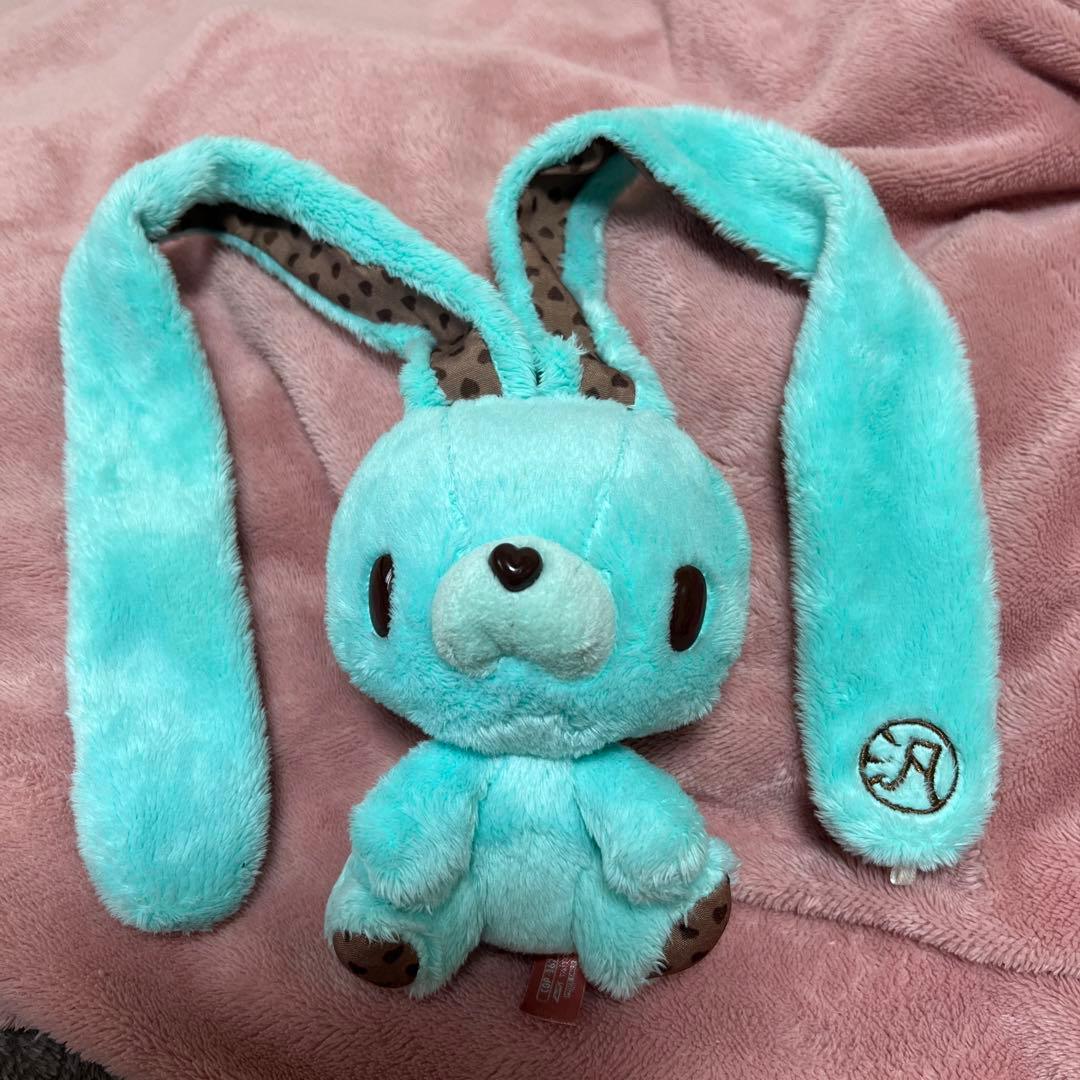 汎用うさぎチョコミントカラー ぬいぐるみストラップ 第2回