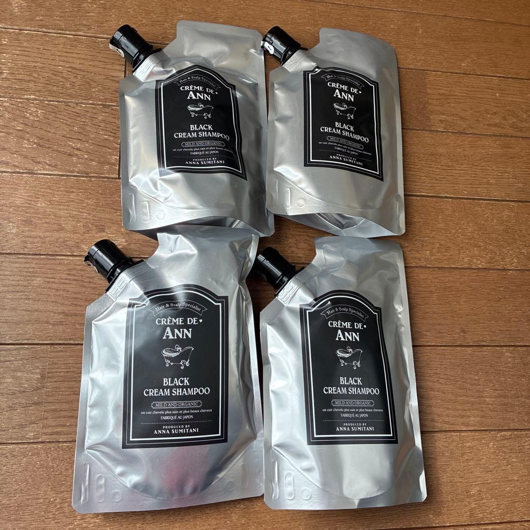 クレム・ド・アン ブラッククリームシャンプー 400g × 4個セット CREME DE ANN（クレムドアン） ブラッククリームシャンプー 1袋 400g