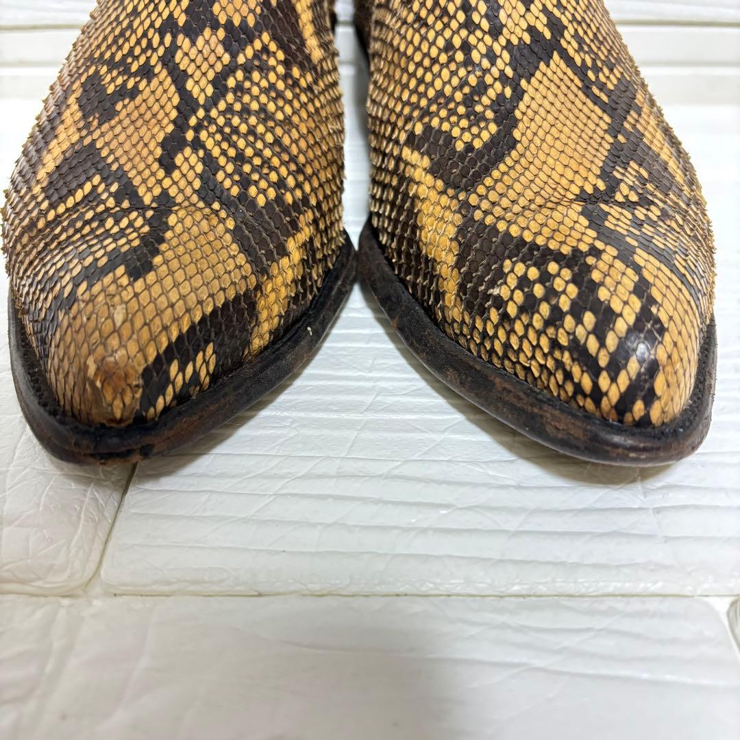 希少】Tony Lama ウエスタンブーツ パイソン 87055 US8 - メルカリ