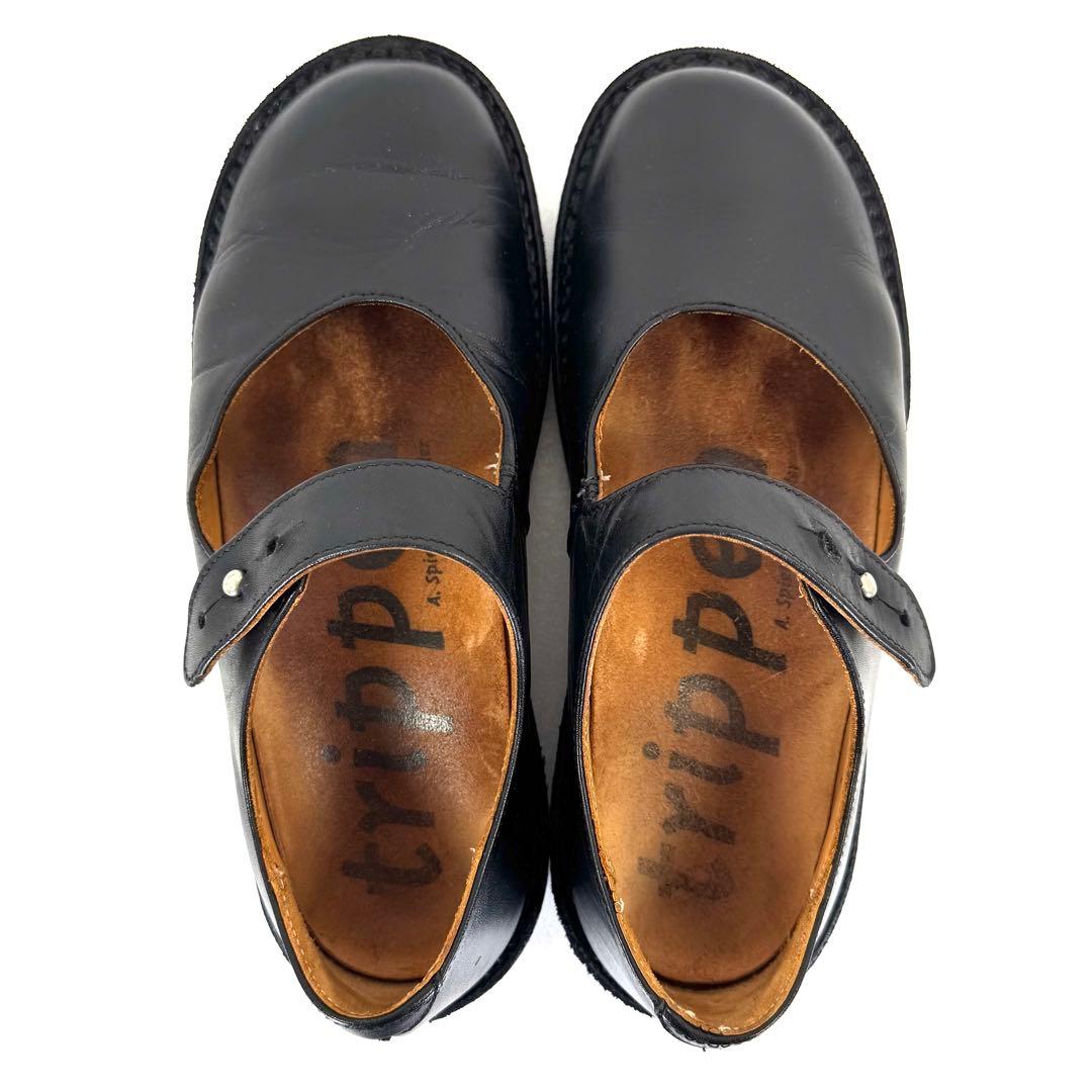 【trippen】トリッペン（23.5cm） メリージェーン パンプス ブラック