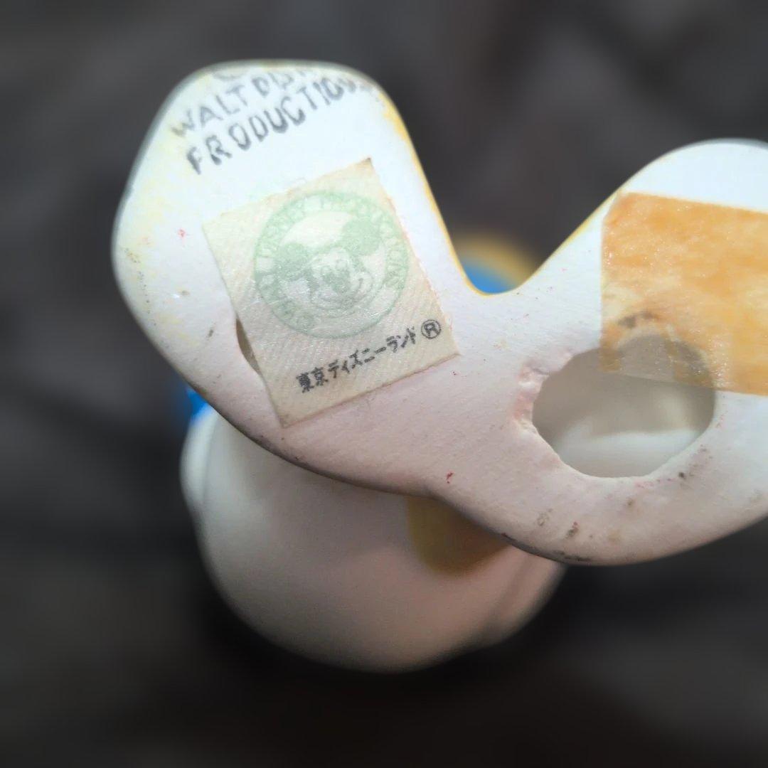 ドナルドダック 陶器フィギュア 約8センチ ディズニーランド 昭和