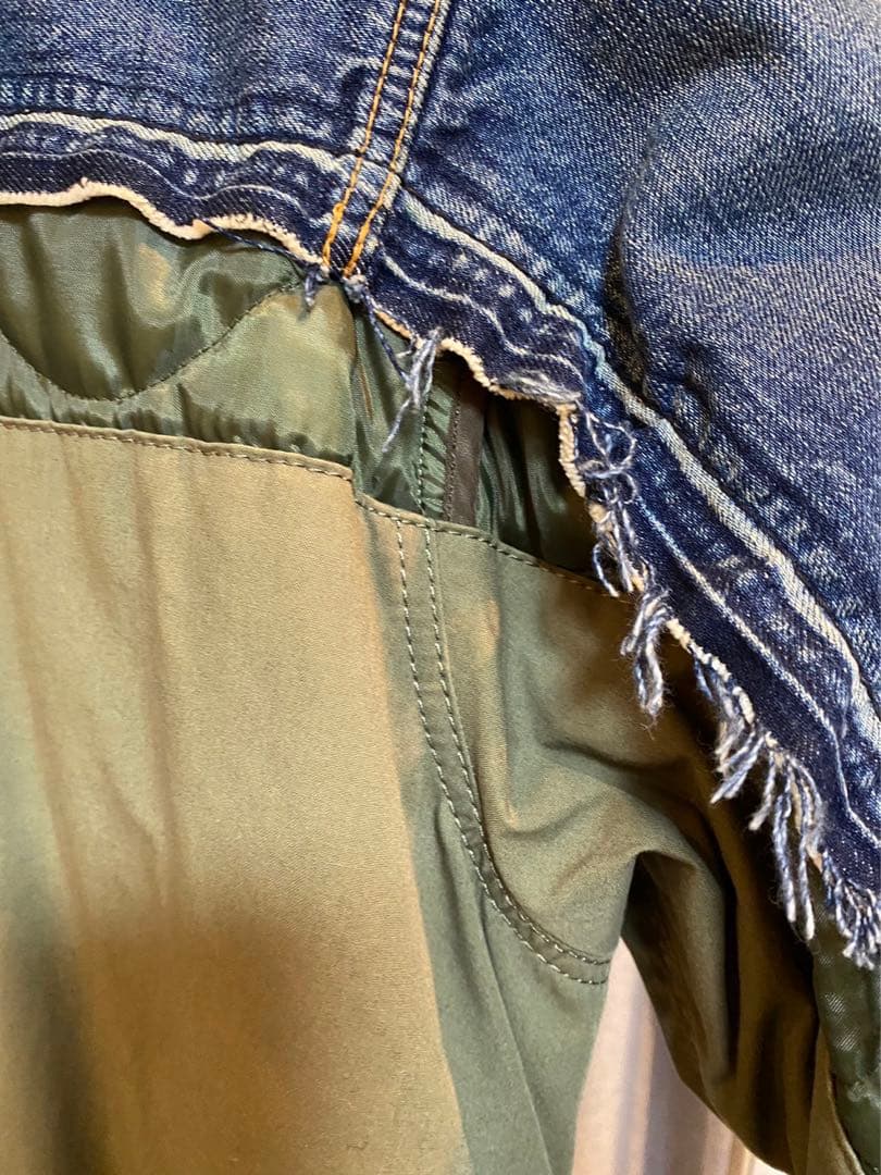 まっきんとっしゅ 様専用】Sacai 19AW デニムドッキングモッズコート