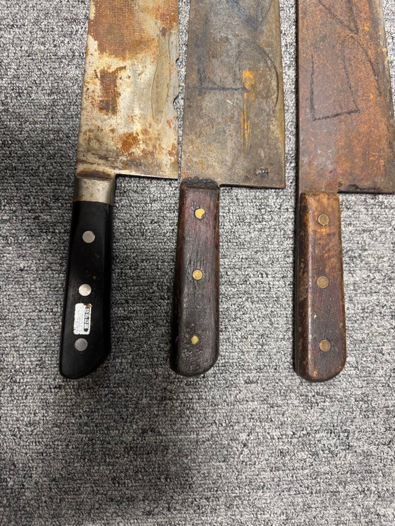 d*9様 牛刀 3本セット 使用感あり
