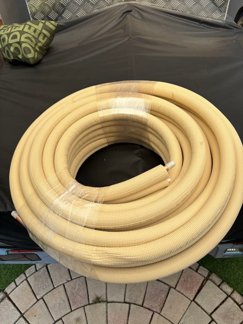 オーケースカイ　ペアコイル　冷媒管２分４分残り18M オーケー器材 冷媒管 ペアコイル 2分4分 20㎜保温 20M K-HPHE24E – E