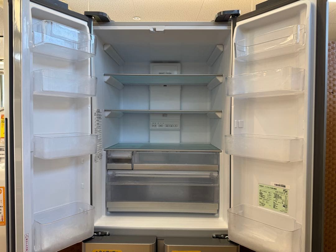 F086 AQUA 4ドア 冷蔵庫 フレンチドア 420L 2021年製の通販｜www