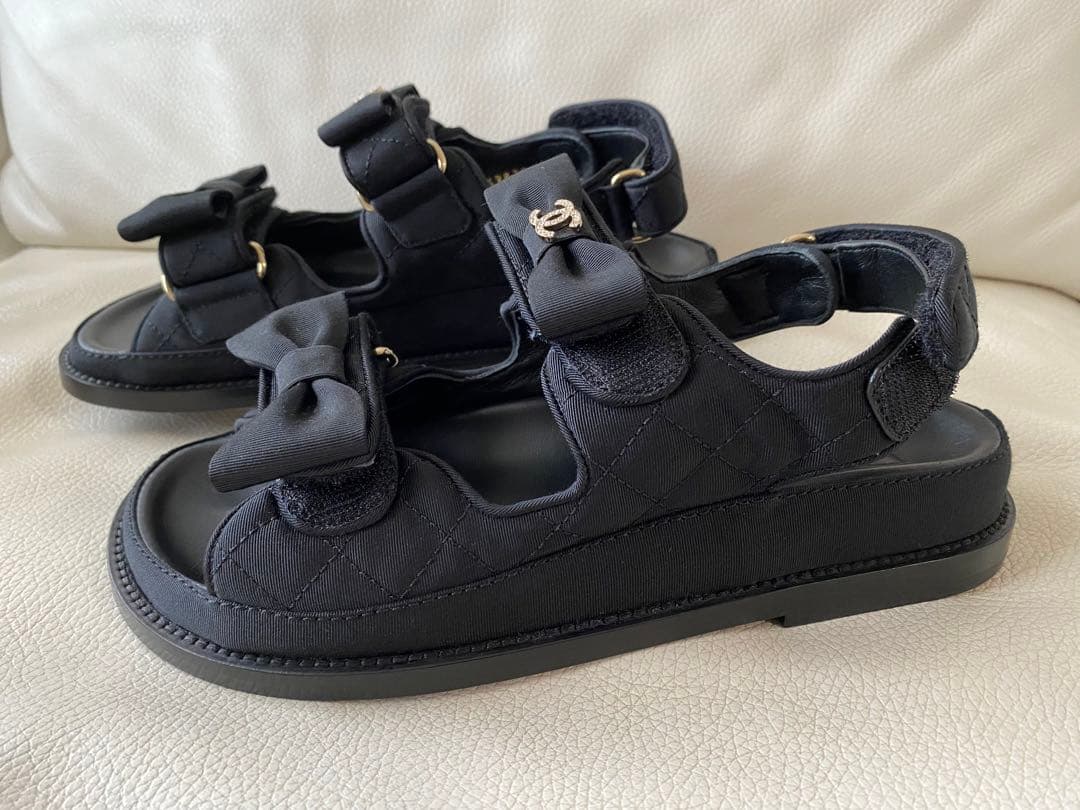 新品】CHANEL シャネル リボンサンダル 36サイズ - メルカリ