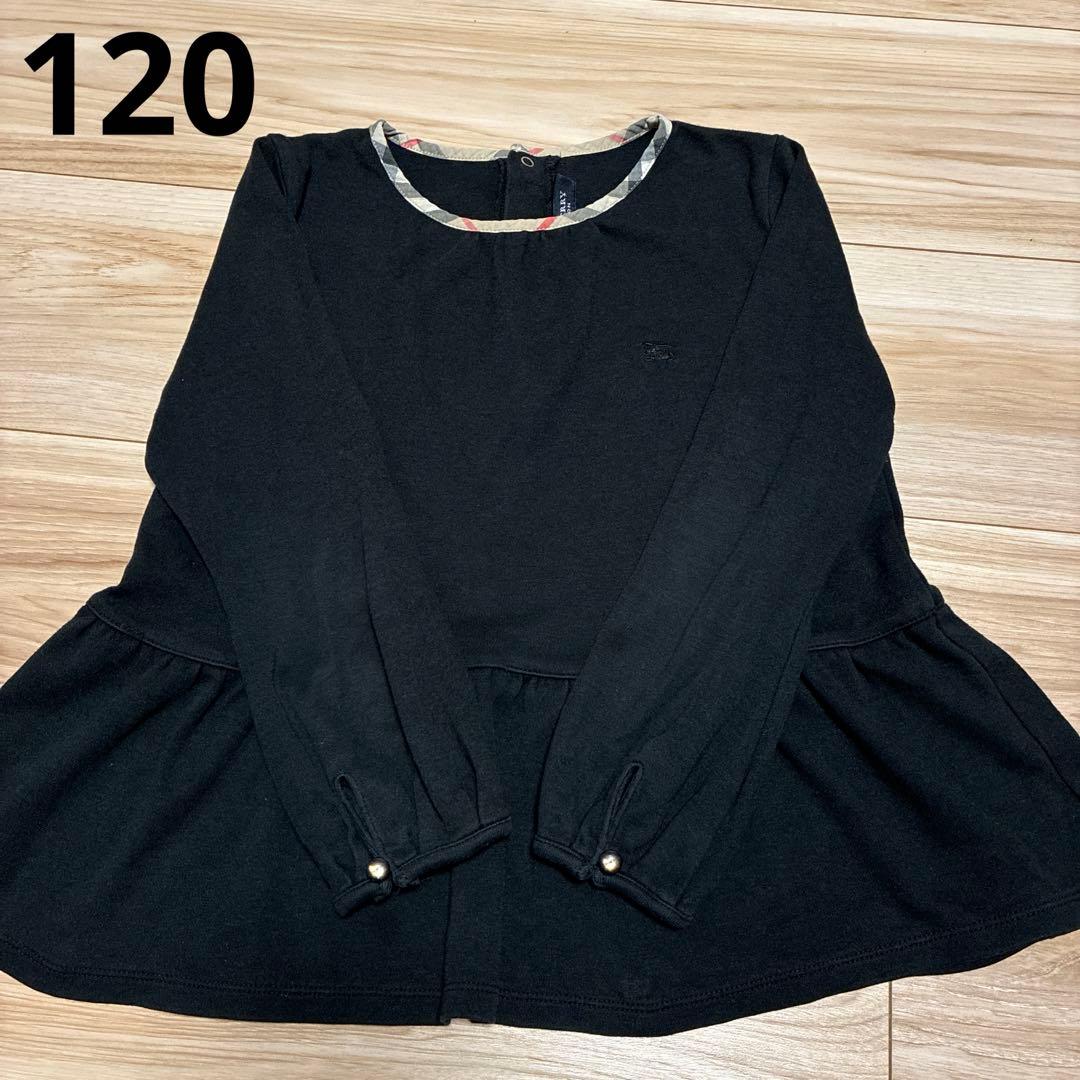 BURBERRY バーバリー カシミヤ混 ノバチェック トップスフリル 120