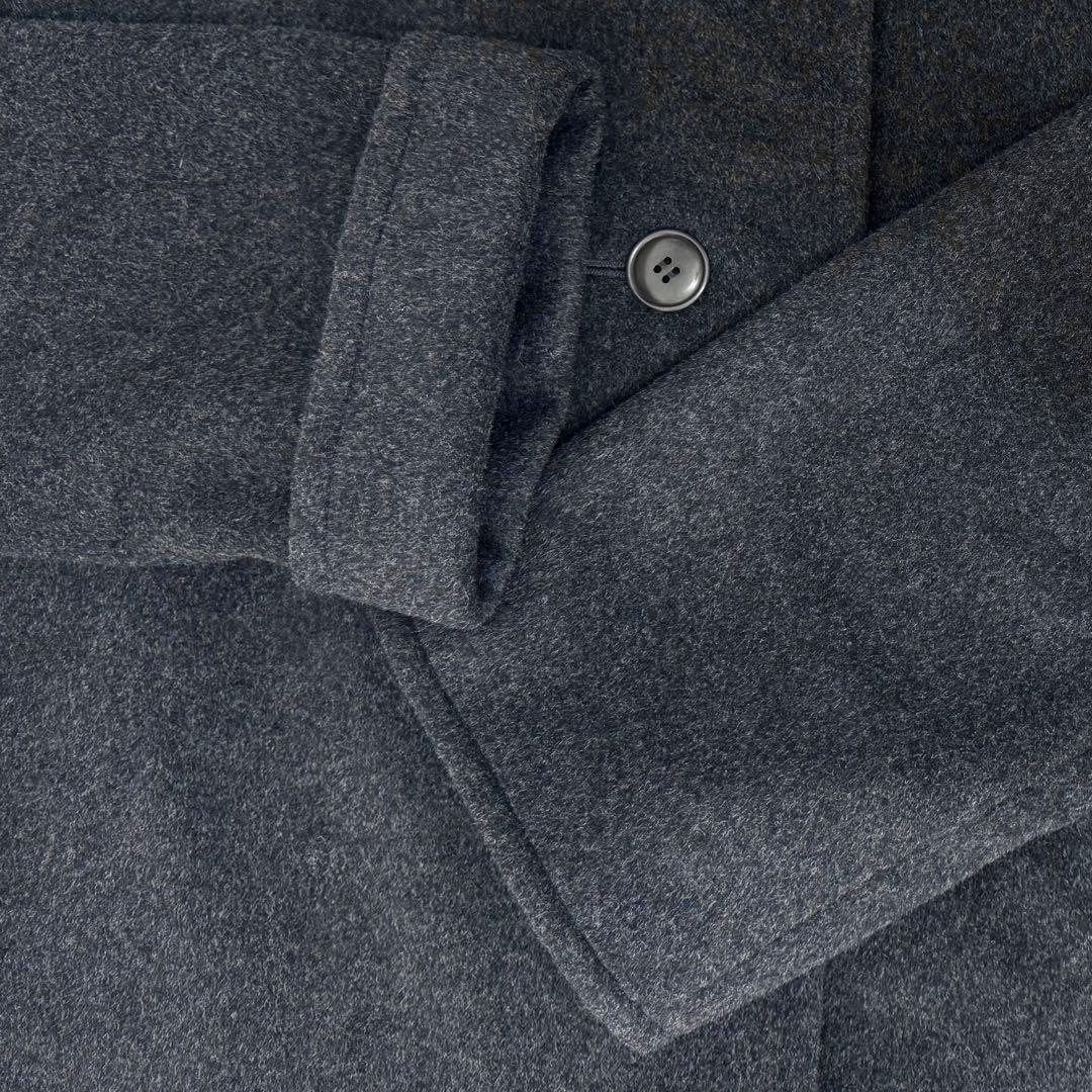 Y's ワイズ ヨウジヤマモト カシミヤ混 ウール 変形コート グレー杢