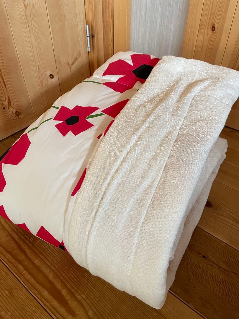 2枚セット【シビラ】アマポラス キルトケット シングル レッド ブルー