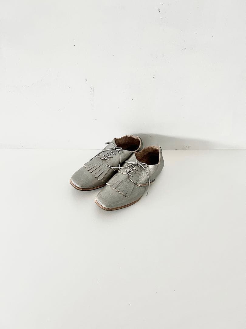 【美品】U.No.5　KILT SHOES　シルバー　サイズ6　USサイズ8 美品】U.No.5 KILT SHOES シルバー サイズ6 USサイズ8 - メルカリ