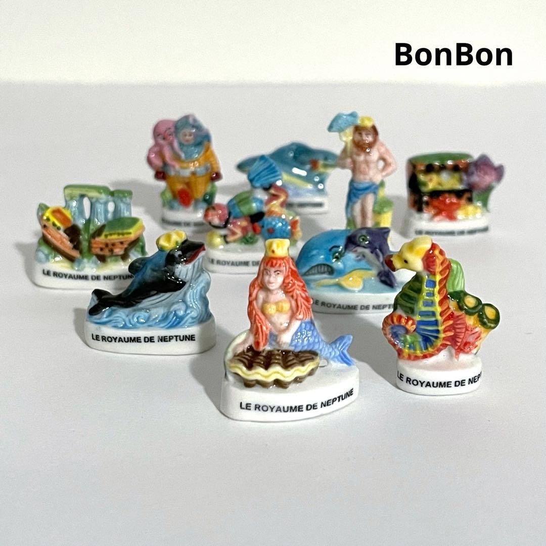 ネプチューン　フェーブ　ヴィンテージ　フランス　陶器　海　人魚　雑貨　イルカ フェーブ】可愛いイルカ - フェーブなつじかん