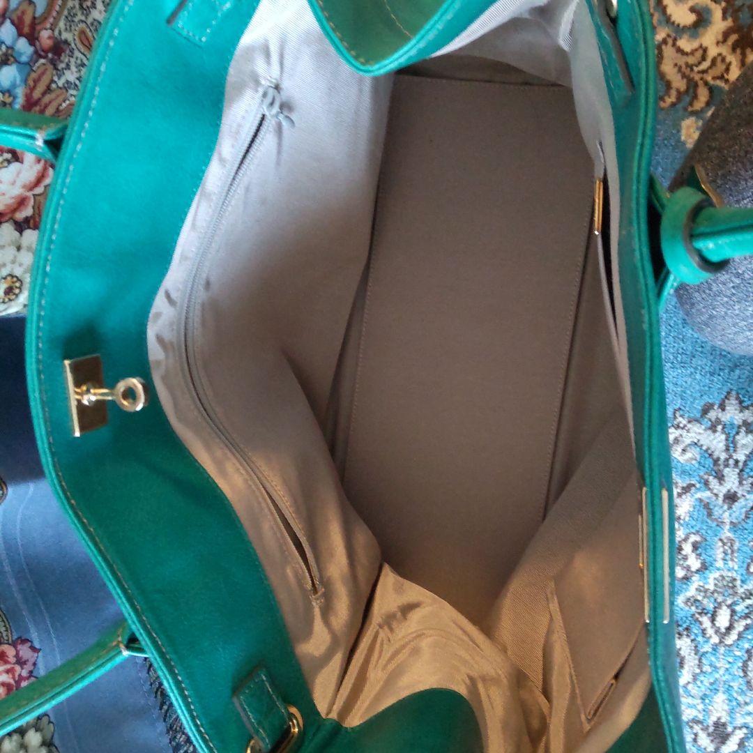 きーちゃん様専用 濱野皮革工藝 エメラルドグリーン トート - メルカリ