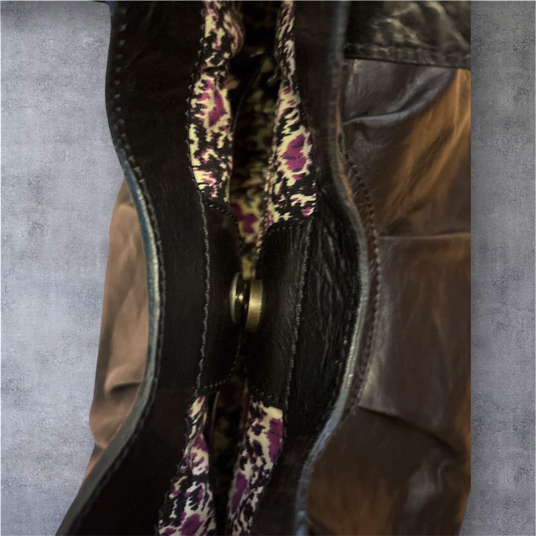 ANNA SUI アナスイ 本革レザー フリンジ スタッズ 蝶 ブラック y2k