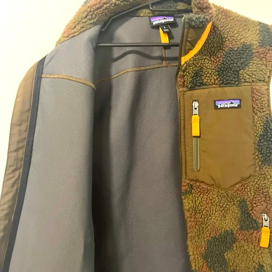 patagonia Sサイズ カモフラージュ 迷彩 フリースベスト【パタゴニア】