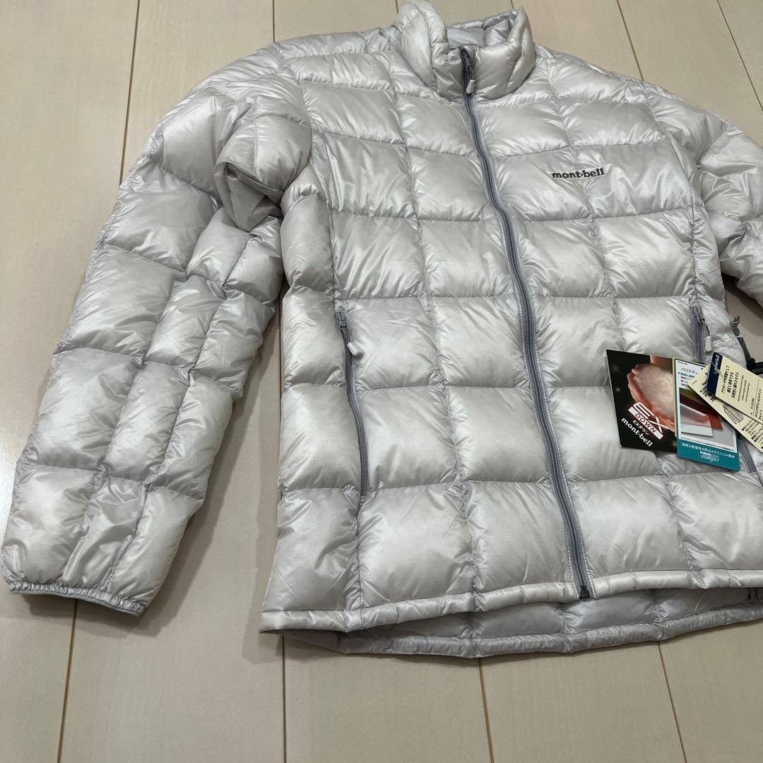モンベル スペリオダウンジャケット メンズM ライトグレー - メルカリ