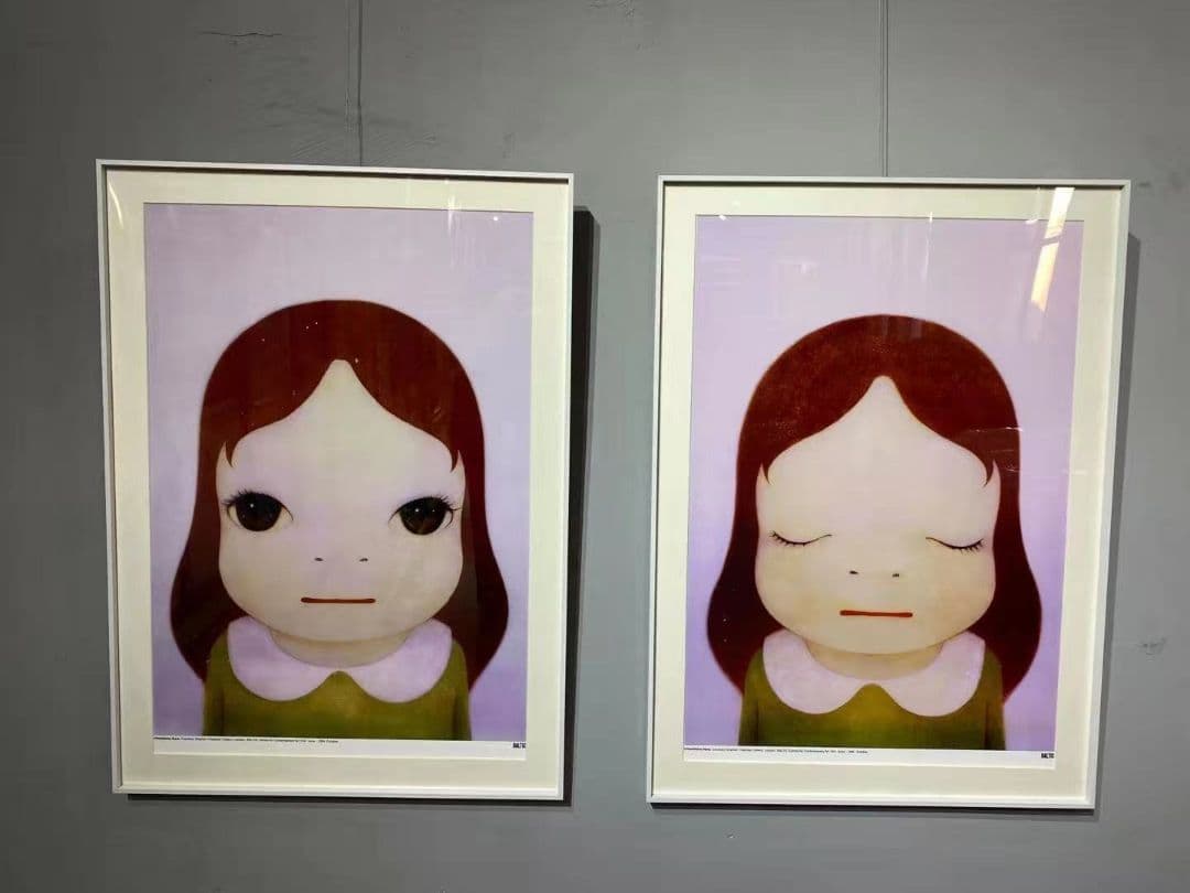 奈良美智2枚組ポスター 『Eyes Open & Eyes Closed』 - メルカリ