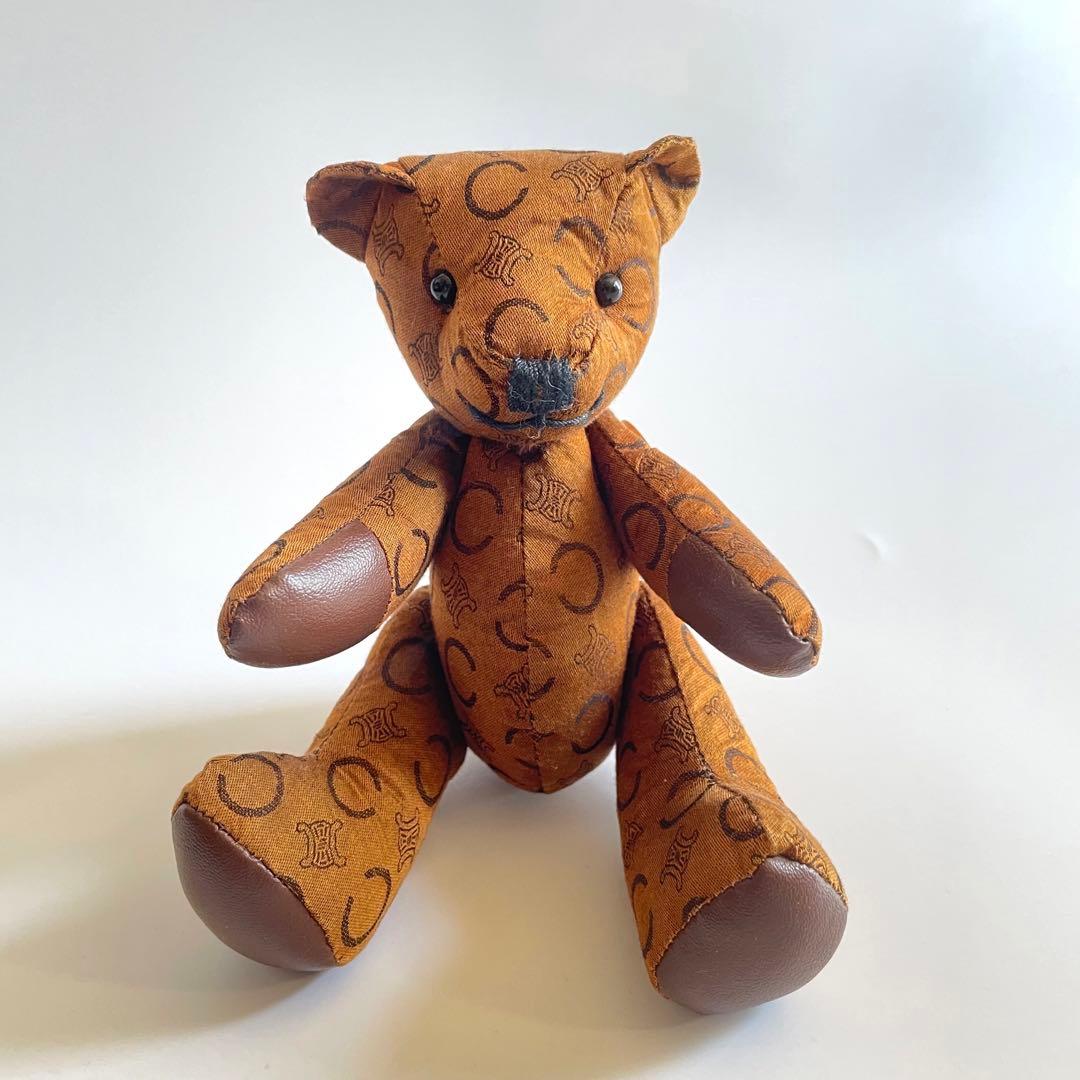 CELINE セリーヌ Cマカダム テディベア くま ぬいぐるみ - メルカリ