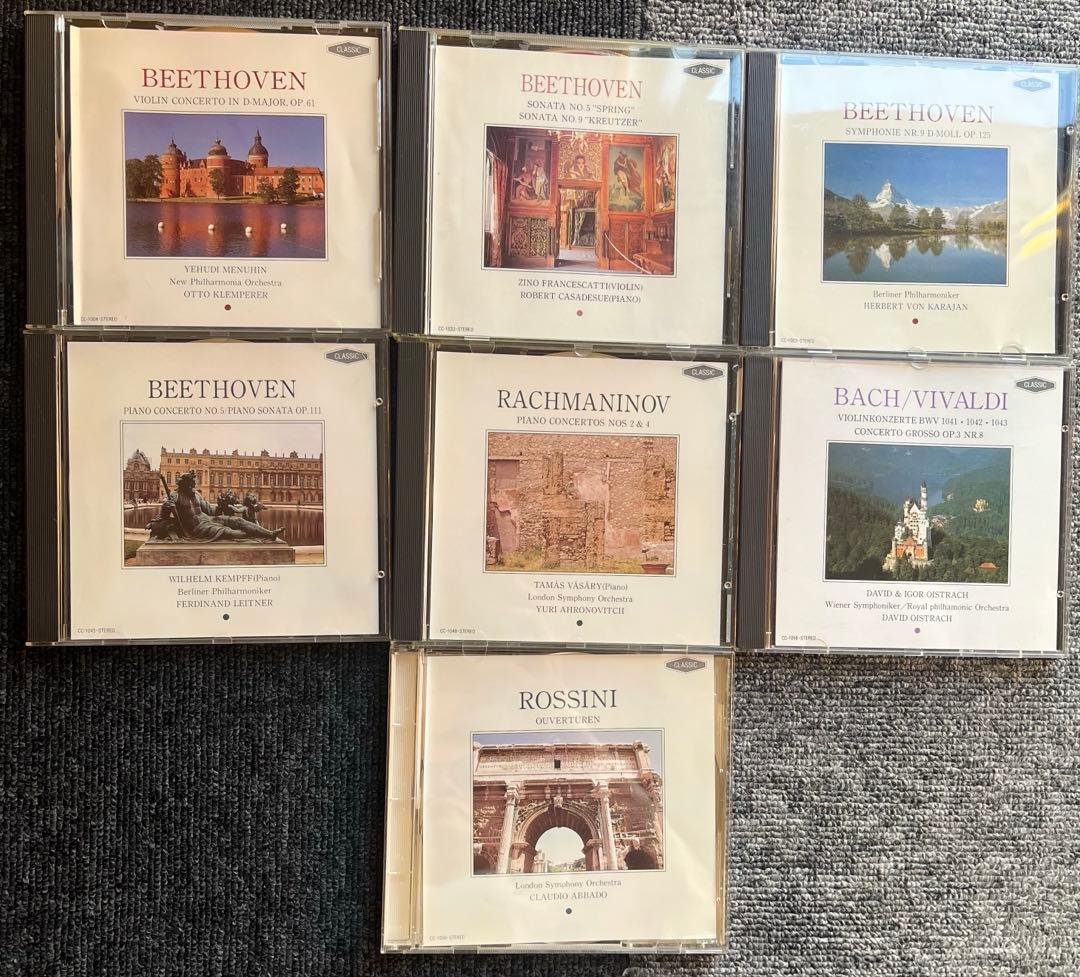 ロッシーニ・ベートーヴェン バッハ ビバルディ クラッシックCD 7枚