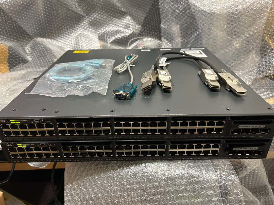CCNA、CCNP】2台セット スタックCisco L3スイッチ3650 - メルカリ