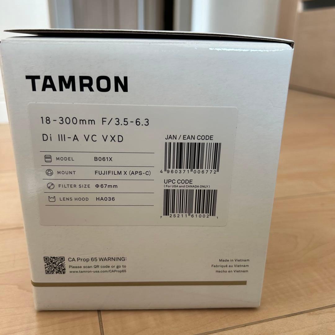 新品 TAMRON 18-300mm F3.5-6.3 fuji Xマウント