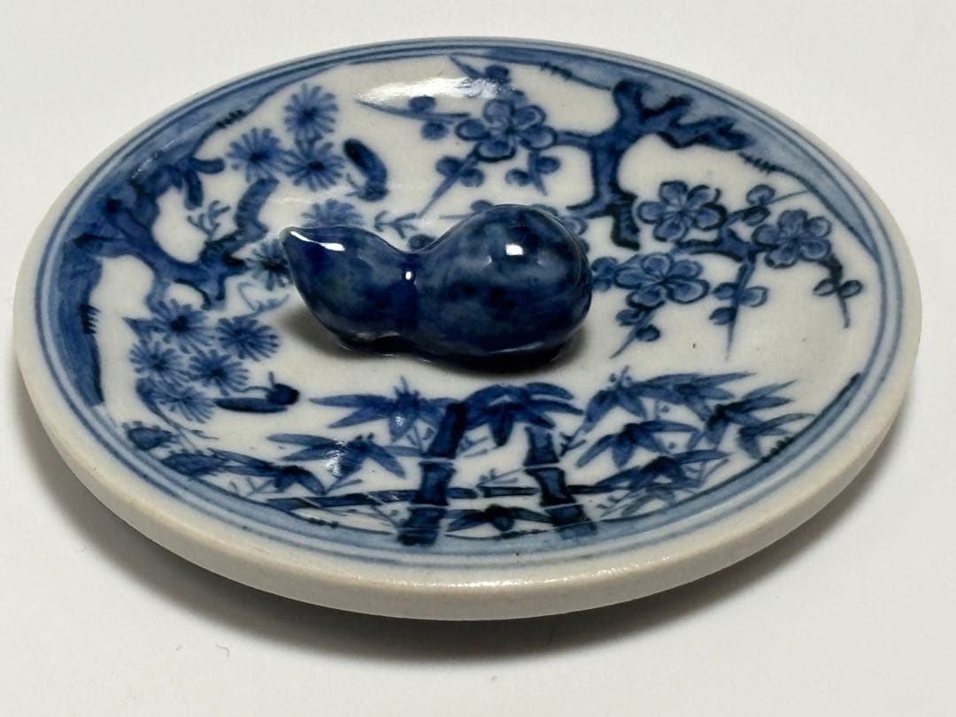 茶道具 祥瑞水指 九谷 晴山造 染付 水指 共箱 - メルカリ