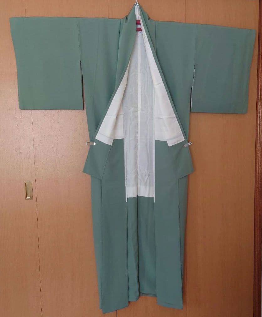 美品】色無地フルセット 正絹 袷 一つ紋 新品未使用唐織六通袋帯