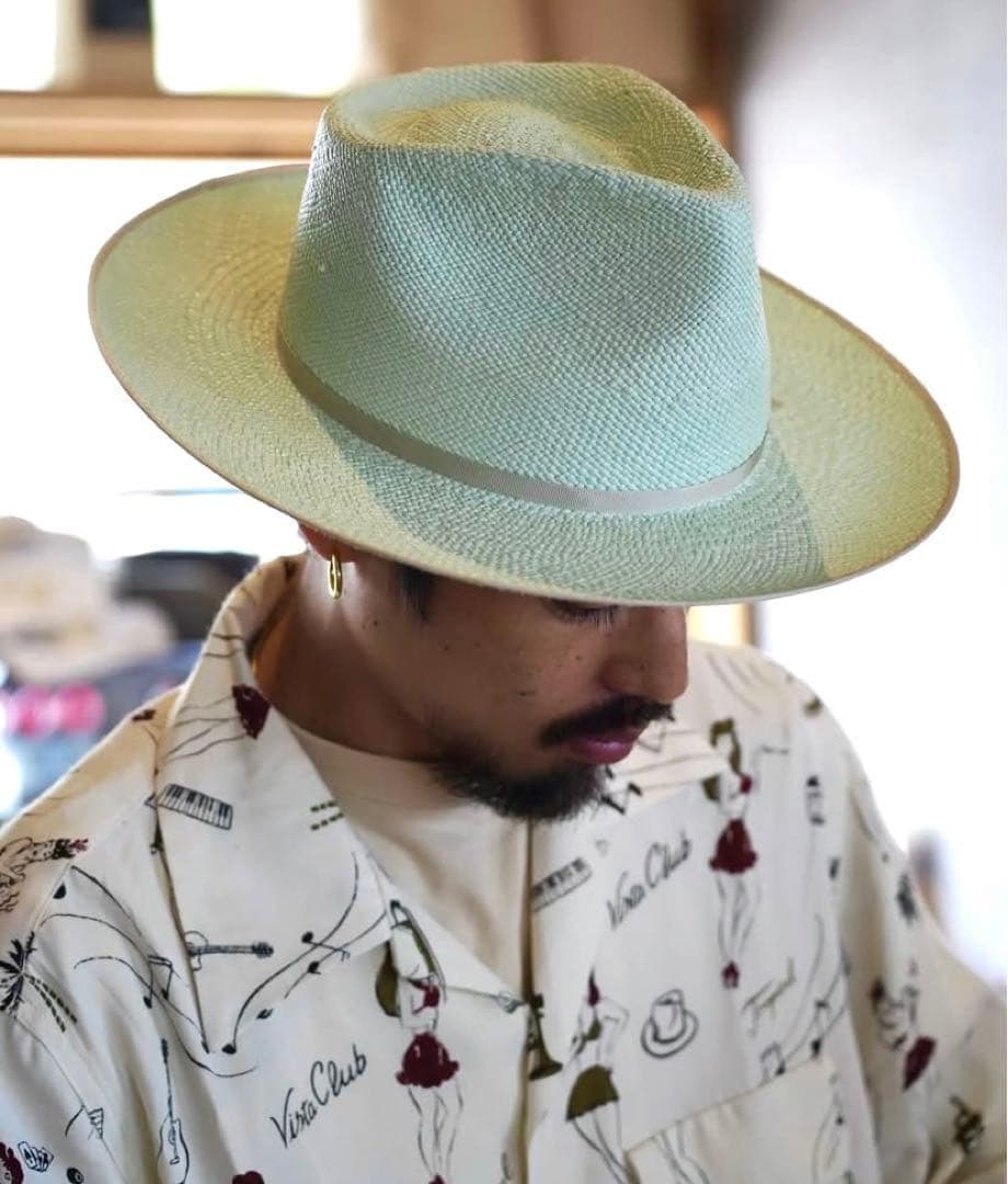 THE FAT HATTER VISTA BLUE パナマ ハット BLUE - メルカリ