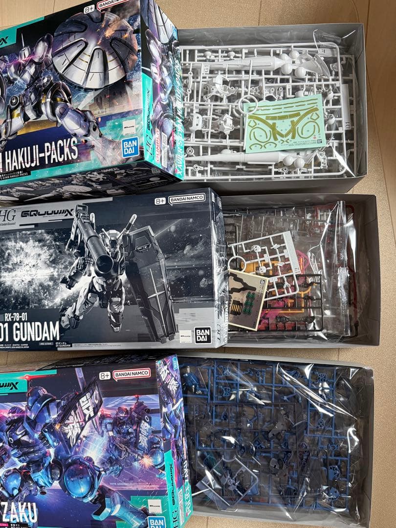 新品未開封】ガンプラ ジークアクス 3点セット 01ガンダム ギャン 軍警