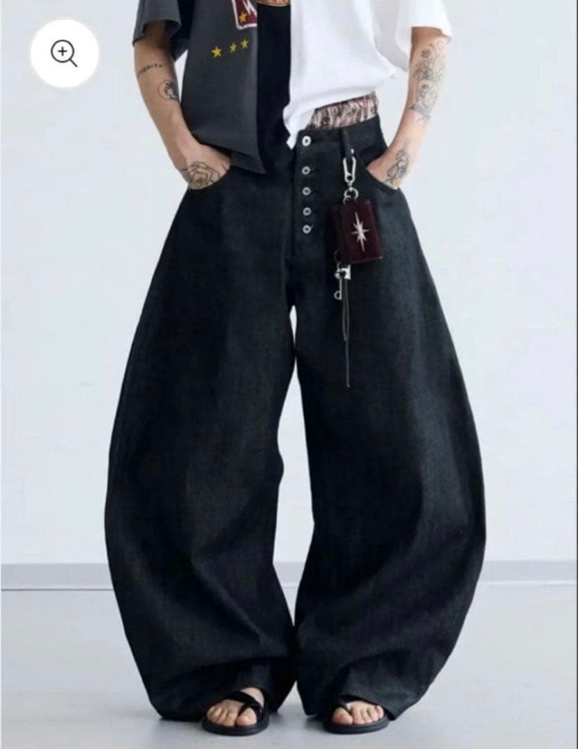 peoplesense リジットデニム シルバーボタン L DENIM JEANS – peoplesense