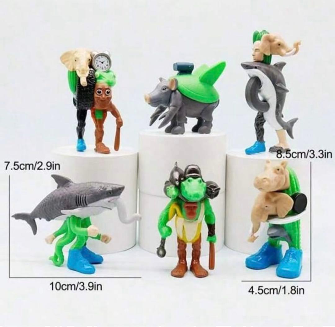 イタリアンブレインロット フィギュア 合体キャラ6体セット - メルカリ