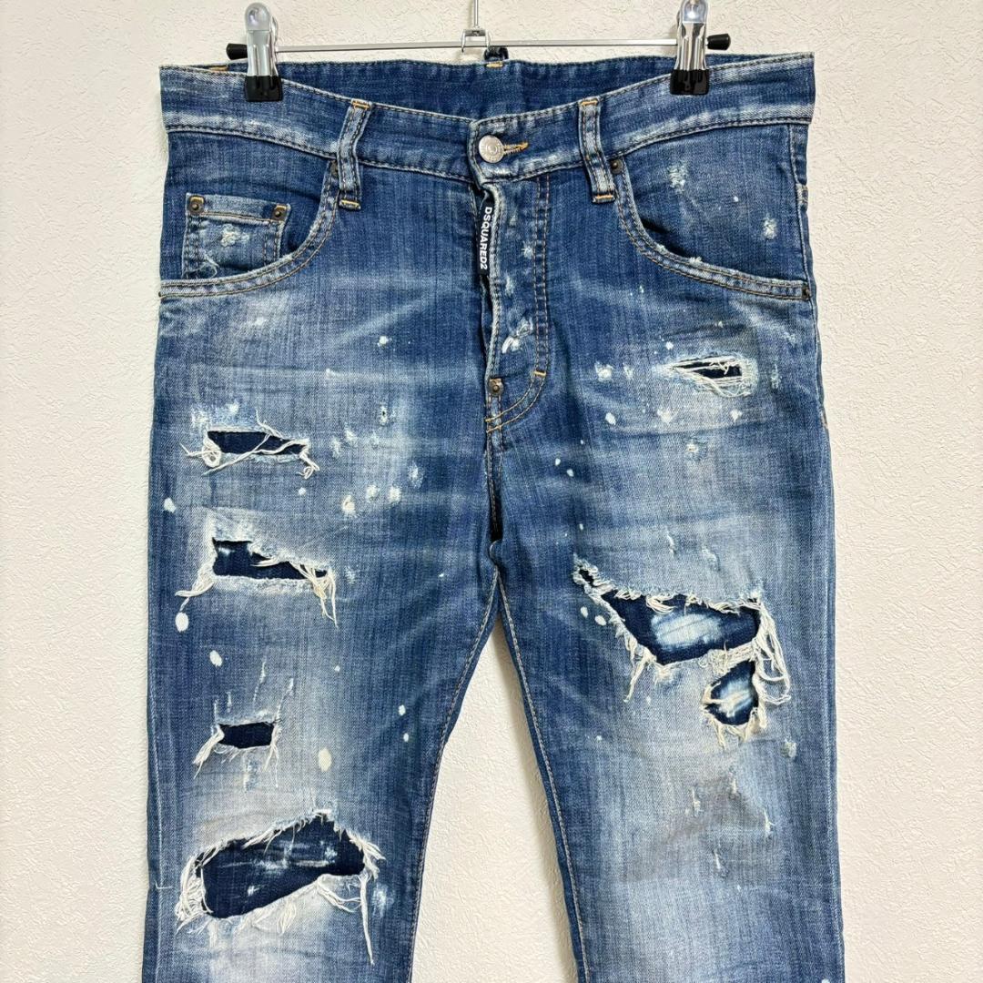 井上尚弥着用モデル DSQUARED2 スケータージーンズ ダメージデニム42