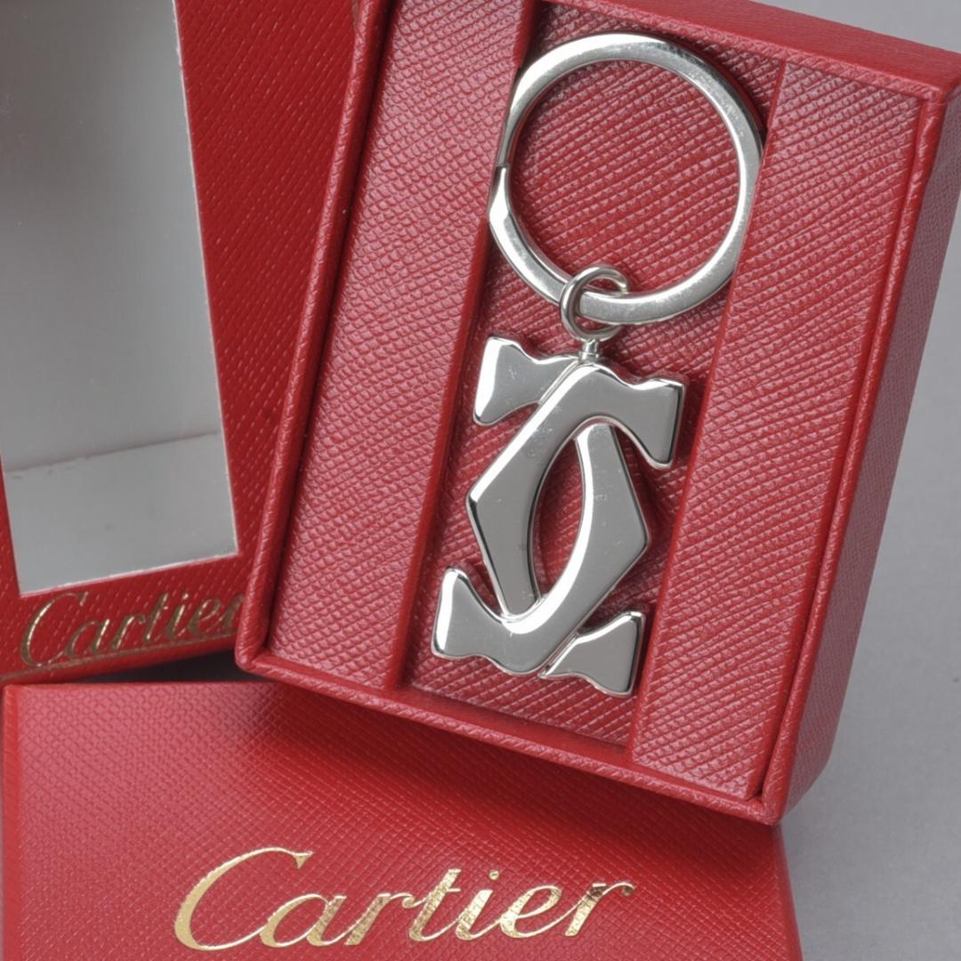 美品 カルティエ Cartier 2Cモチーフ キーリング 箱付 キーホルダー 楽天市場】Cartier カルティエ 2Cモチーフ キーリング キーホルダー