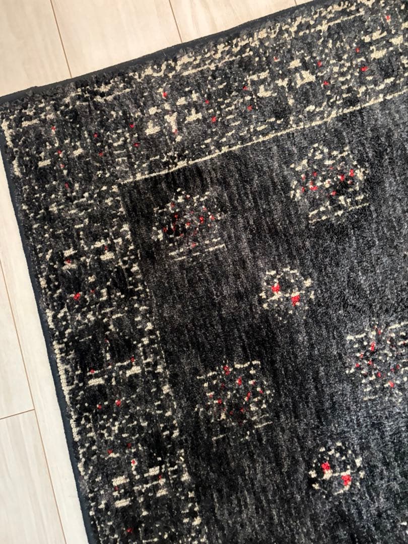 unico CALIGO ラグ ブラック 140✖️200