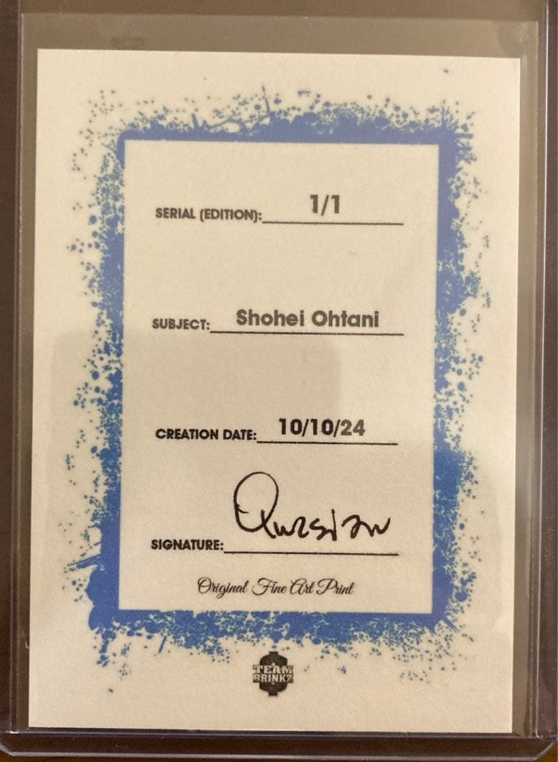 大谷翔平 ワンオブワン トレカ トレーディングカード - メルカリ