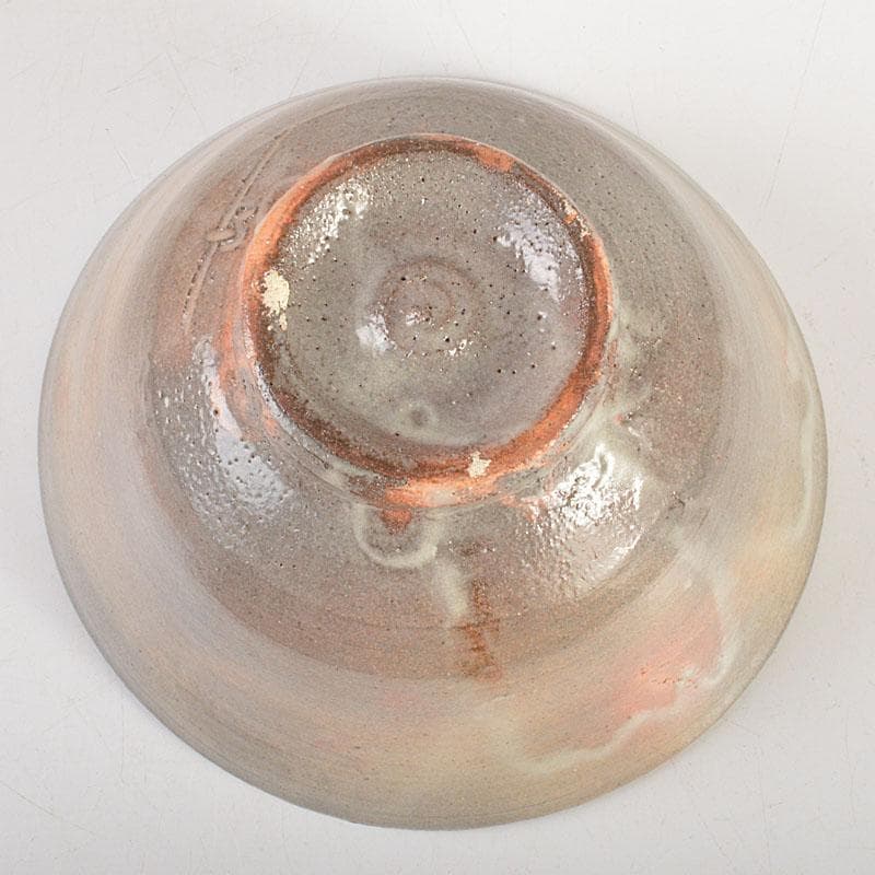 茶道具 信州岩井堂焼 古賀無量作 粉吹茶碗 蓋二重箱 共箱 C 6801