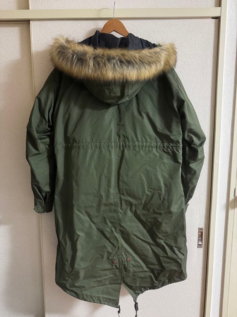 フレッドペリー モッズコート F2607 M ライナー着脱 ファー付き 美品