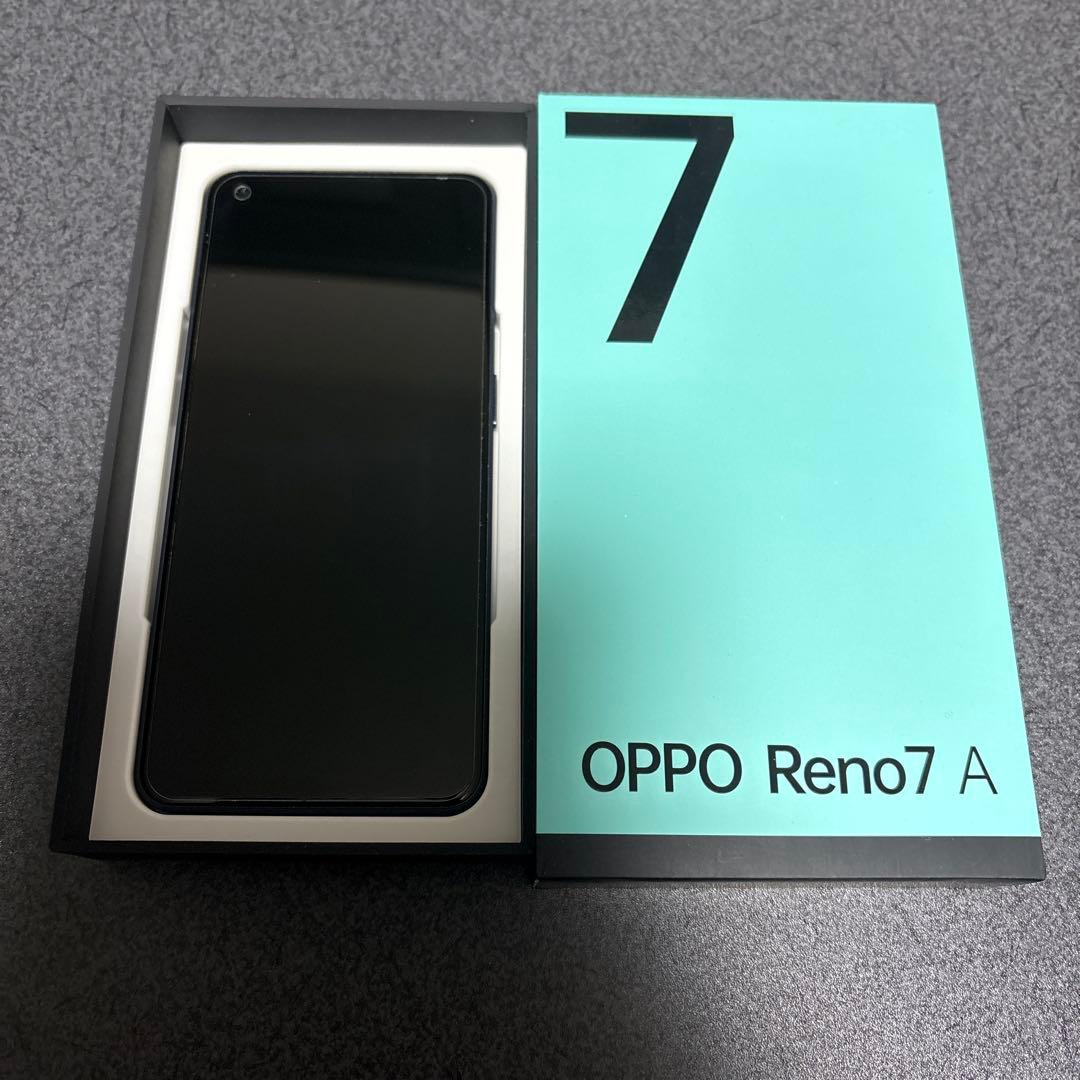 OPPO Reno7A SIMフリー スターリーブラック　箱あり OPPO Reno7A スターリーブラック CPH2353 docomo/au/SoftBank/Rakuten