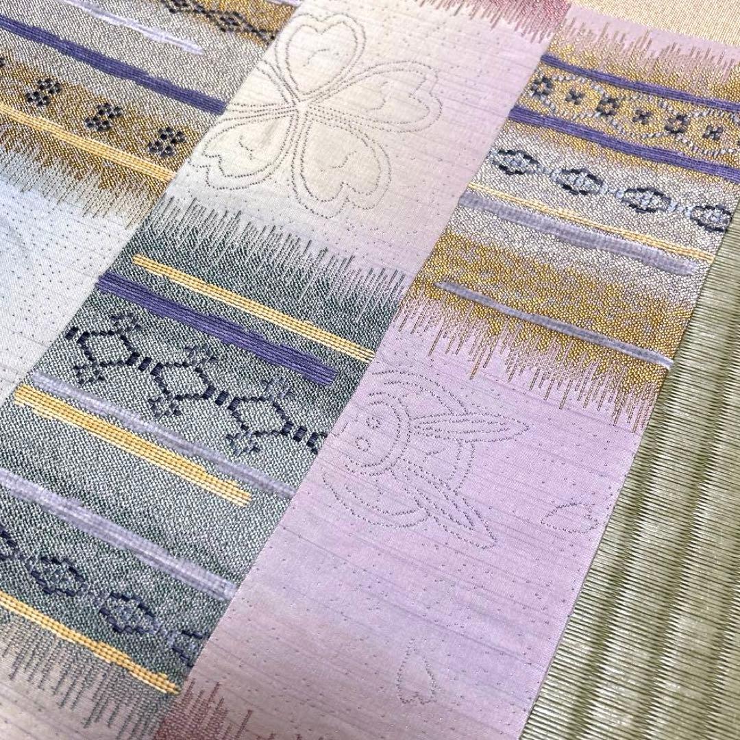 正絹 袋帯 【ふくろう うさぎ 市松模様】 - メルカリ