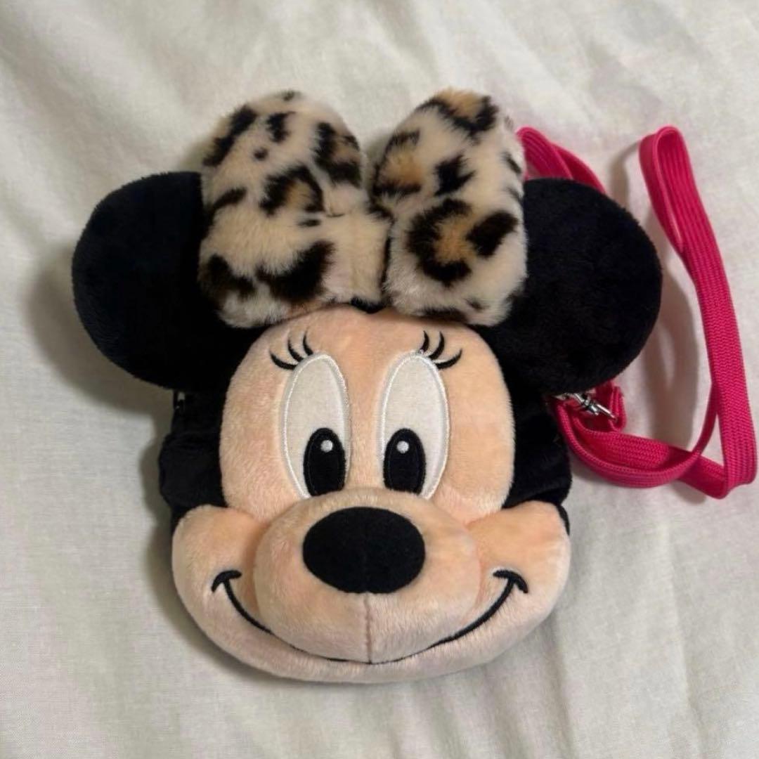 ミニー ミニーマウス ヒョウ柄 レオパード柄 ショルダーバッグ